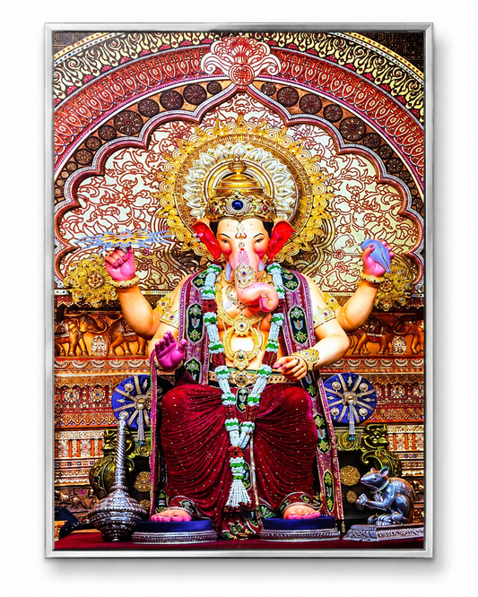 Ganesh Ji Premium Acrylic Glow Light Frame