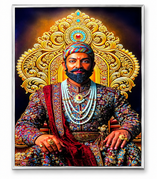 Chhatrapati shivaji maharaj Premium Acrylic Glow Light Frame