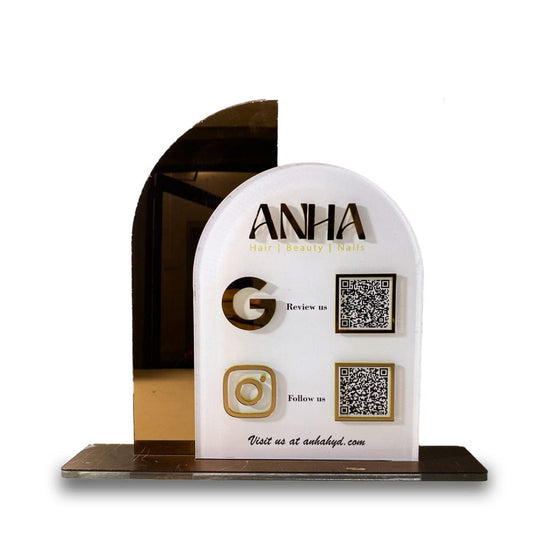 Arch Round Shaped Acrylic Standee